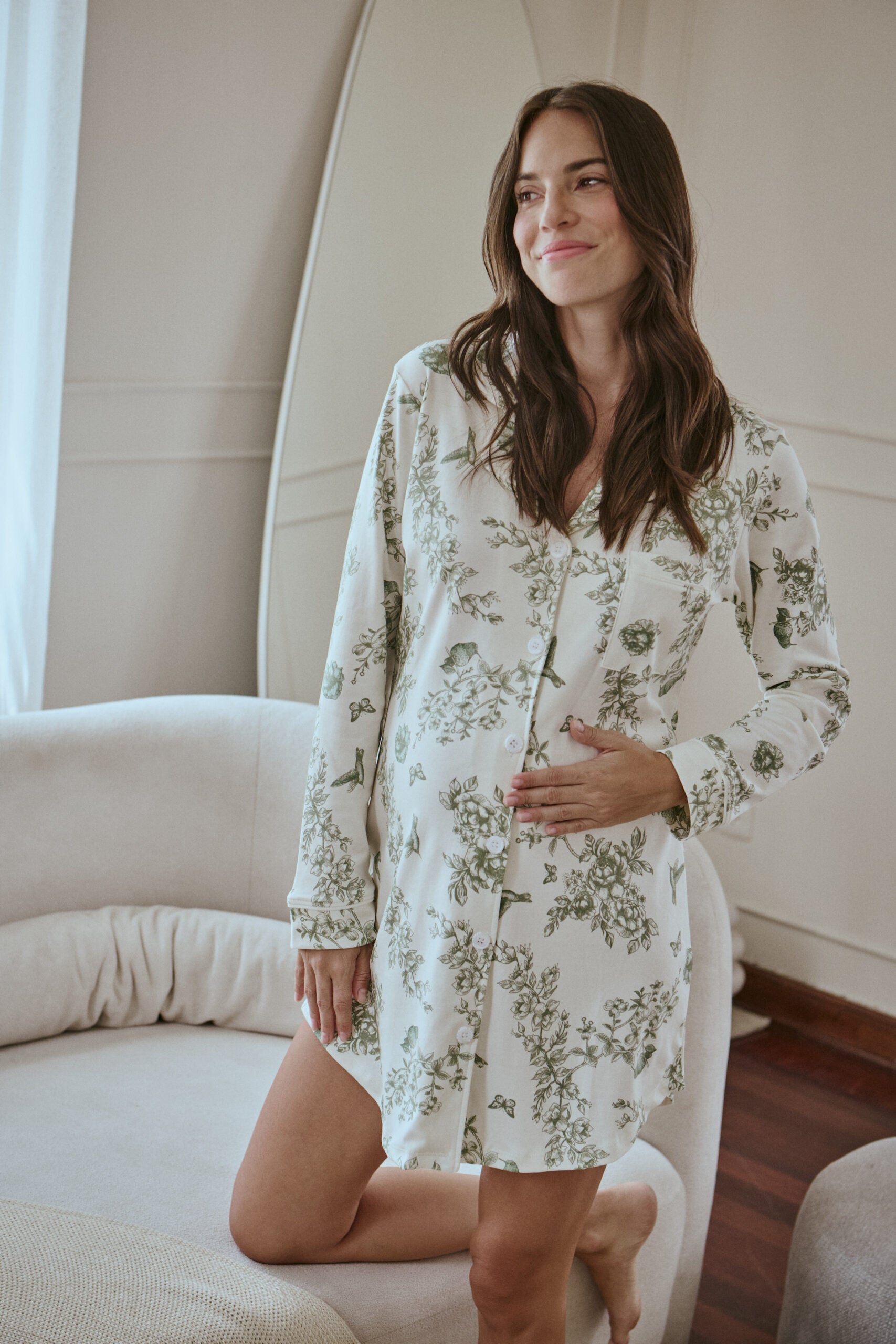 Pima Olive Groove Dress - For Mom