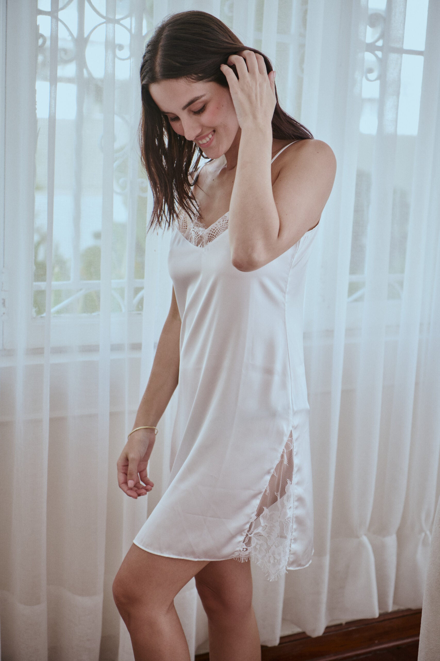 Bridal Silk Dress Short