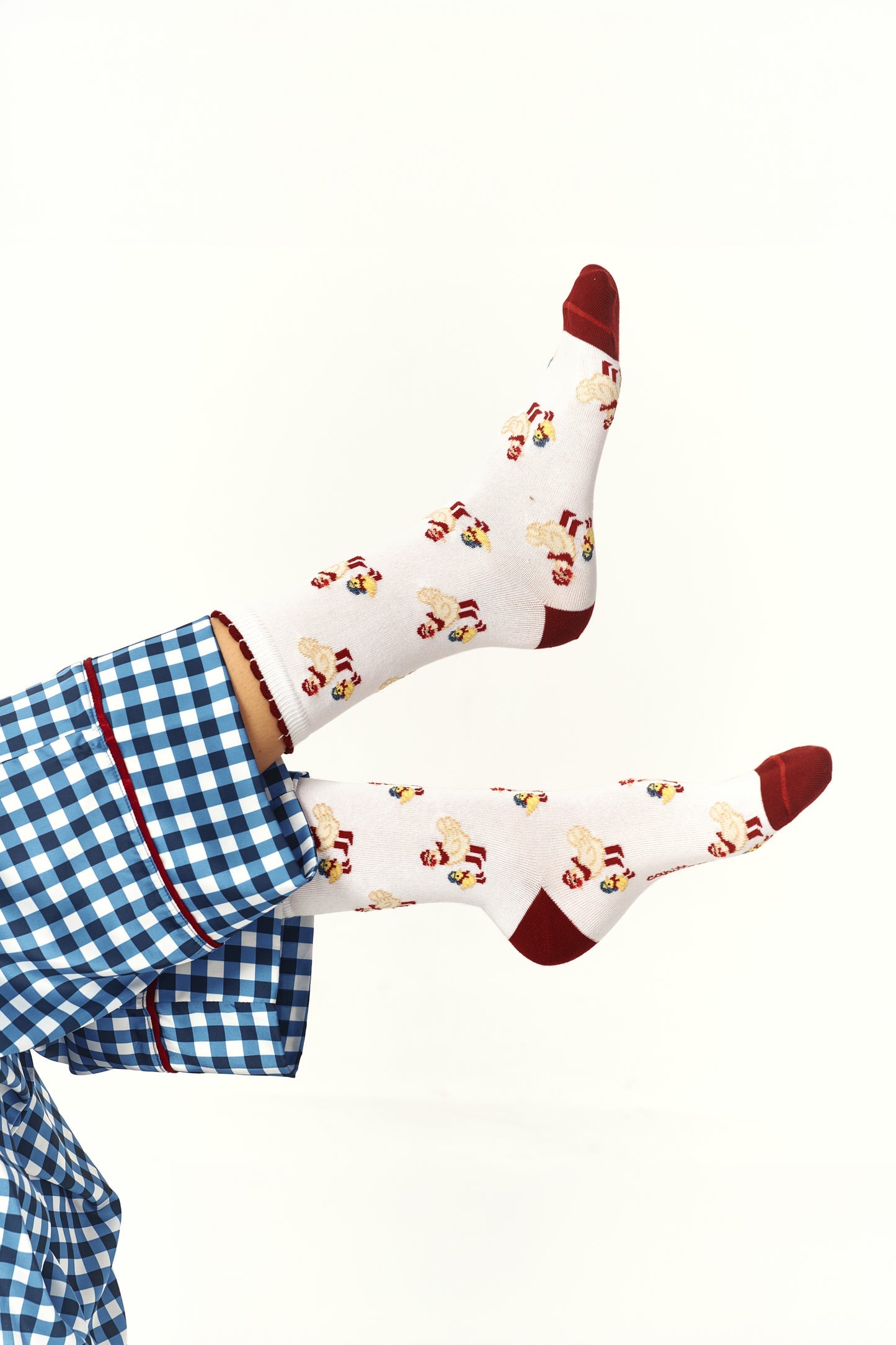 Mama Hen Burgundy Socks x Capittana