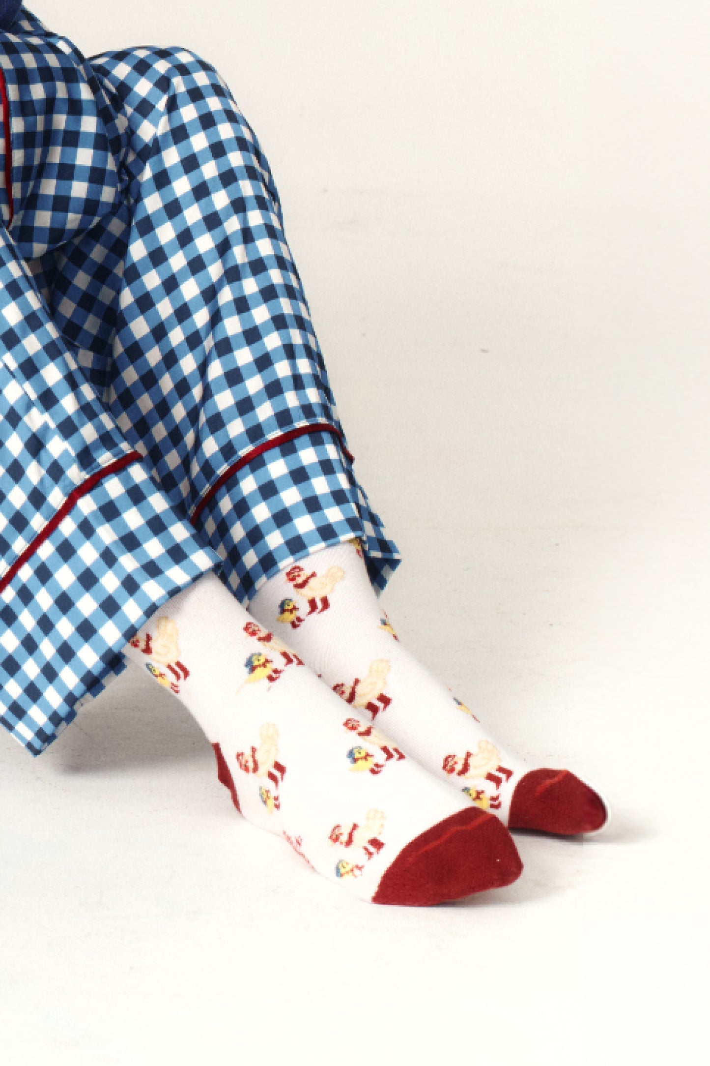 Mama Hen Burgundy Socks x Capittana