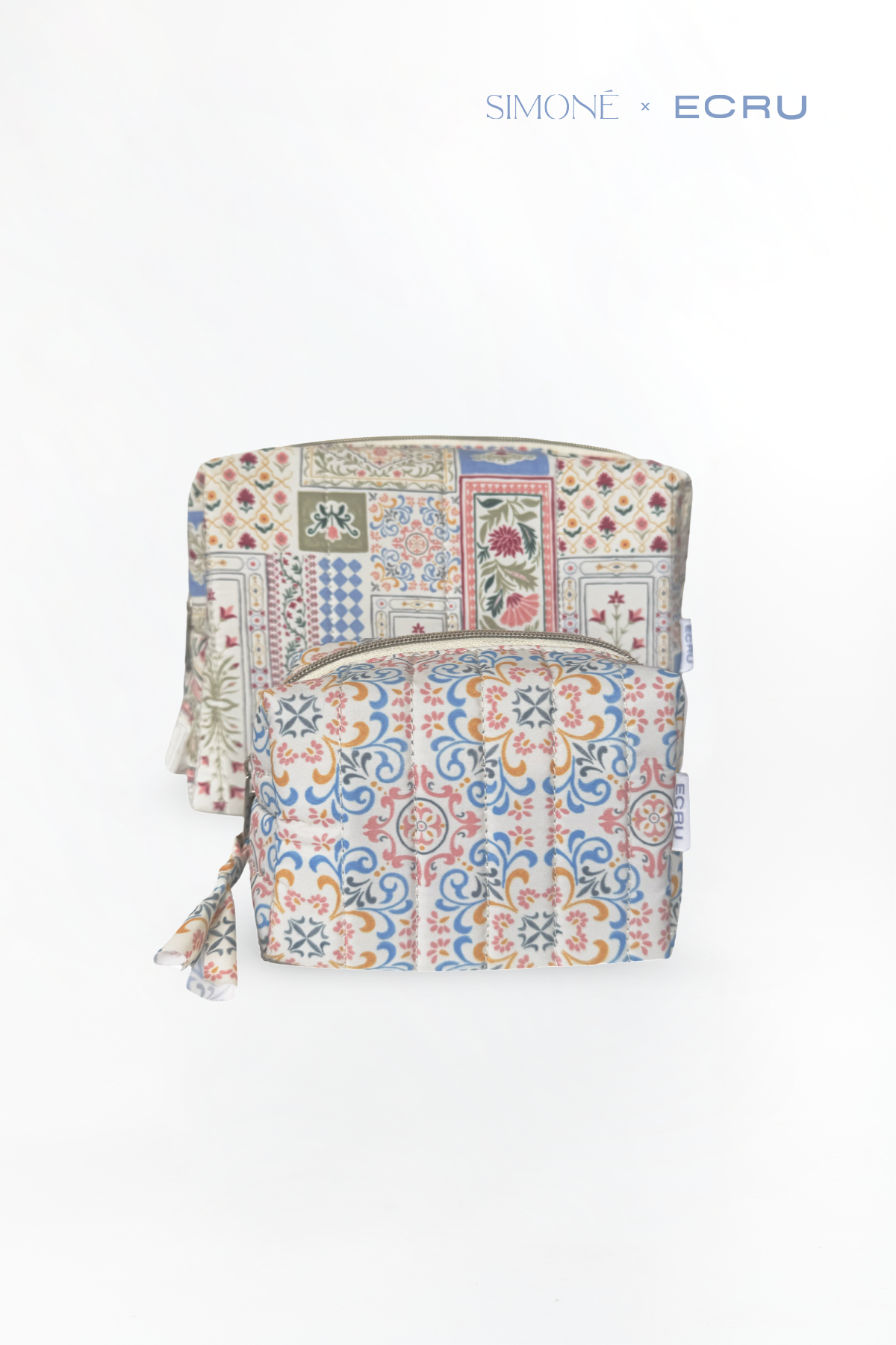 Double Pouch Ornamental Bloom x ECRU