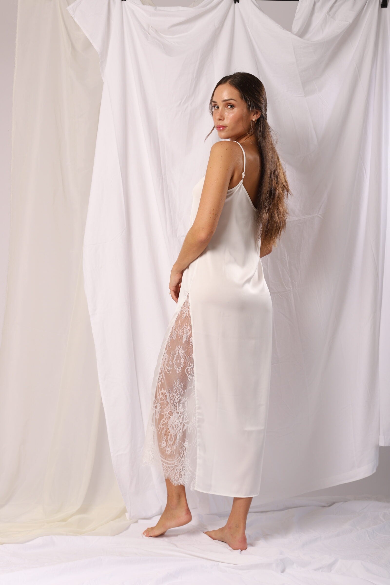 Bridal Silk Dress Long