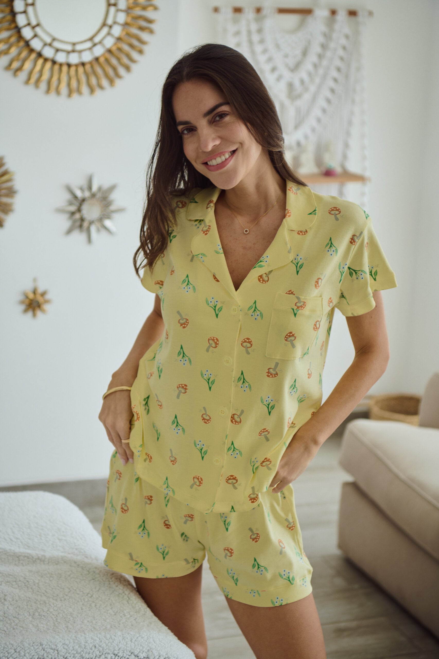 Misted Mushroom PJ Set