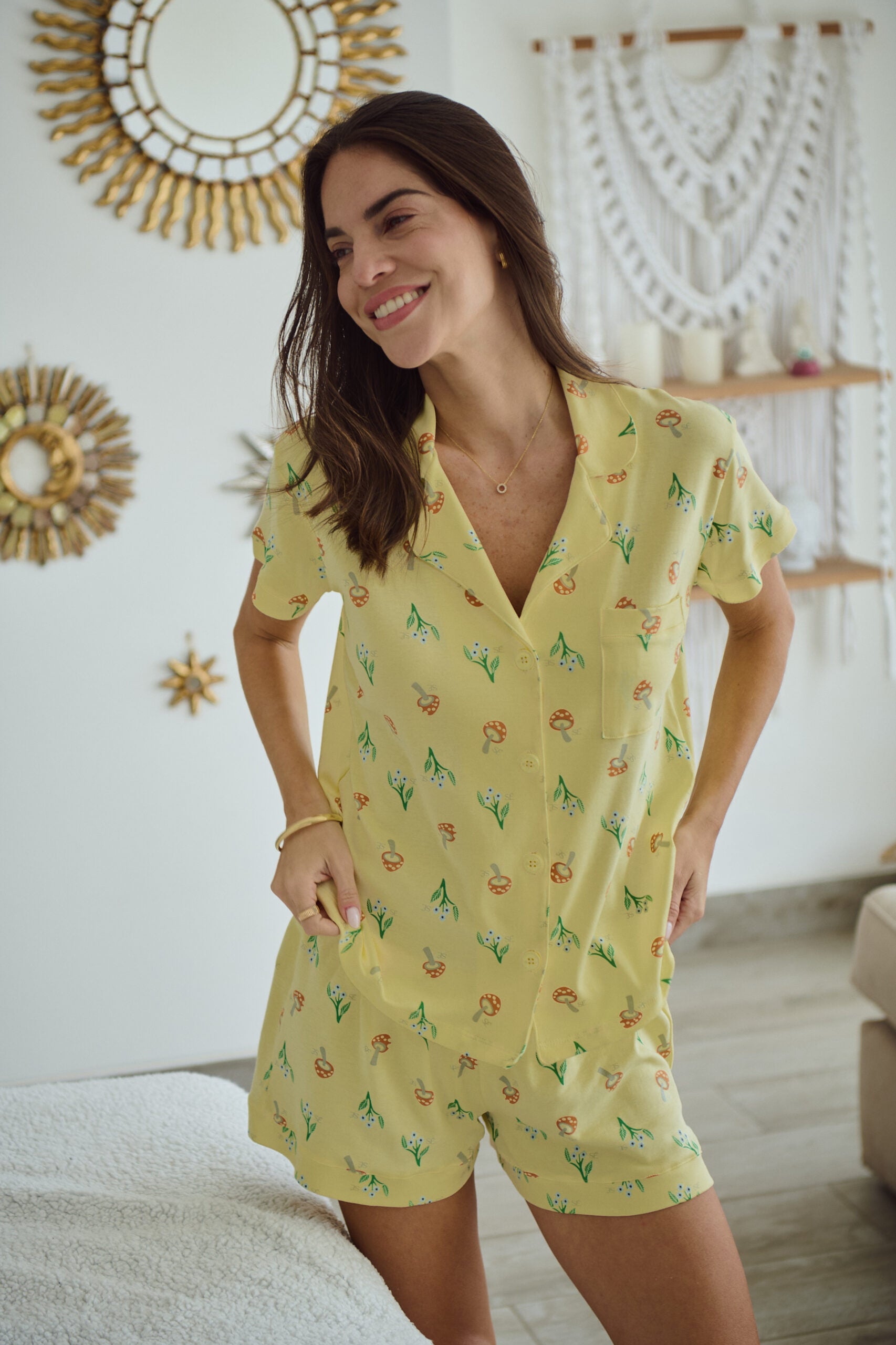 Misted Mushroom PJ Set