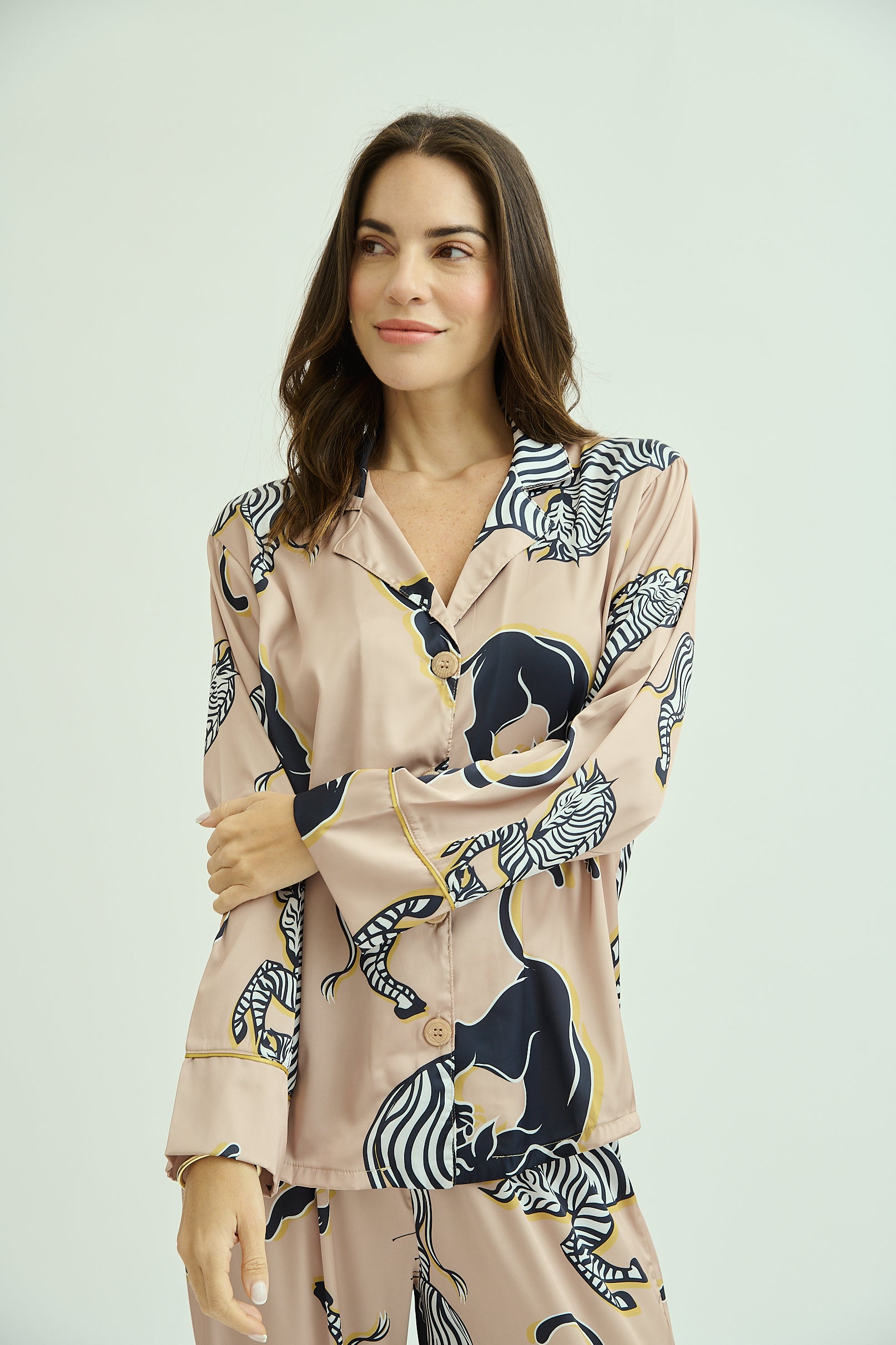 Rose Gold Zebra Silk