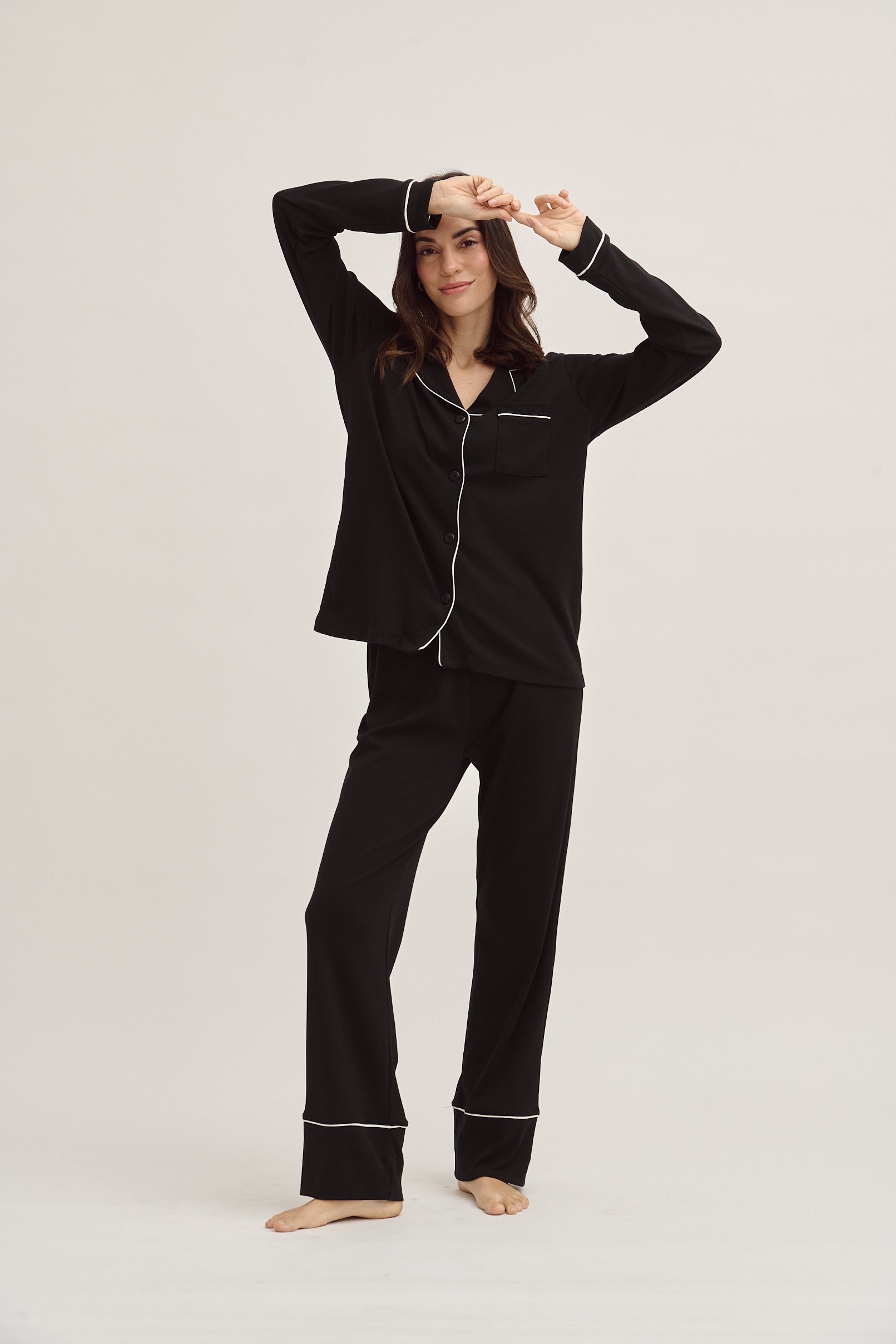 All Black Soft PJ