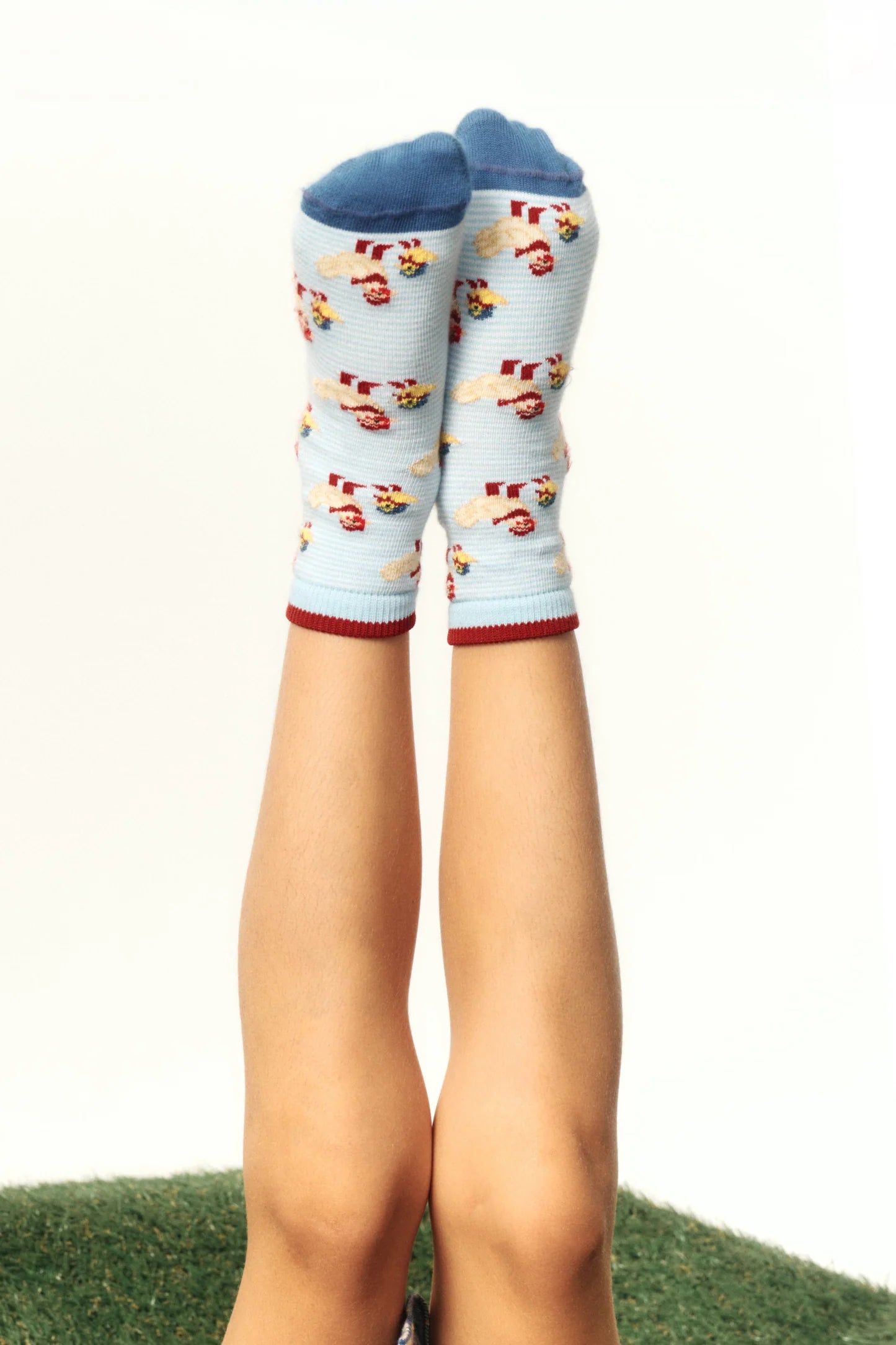 Little Chick Stripes Blue Socks x Capittana