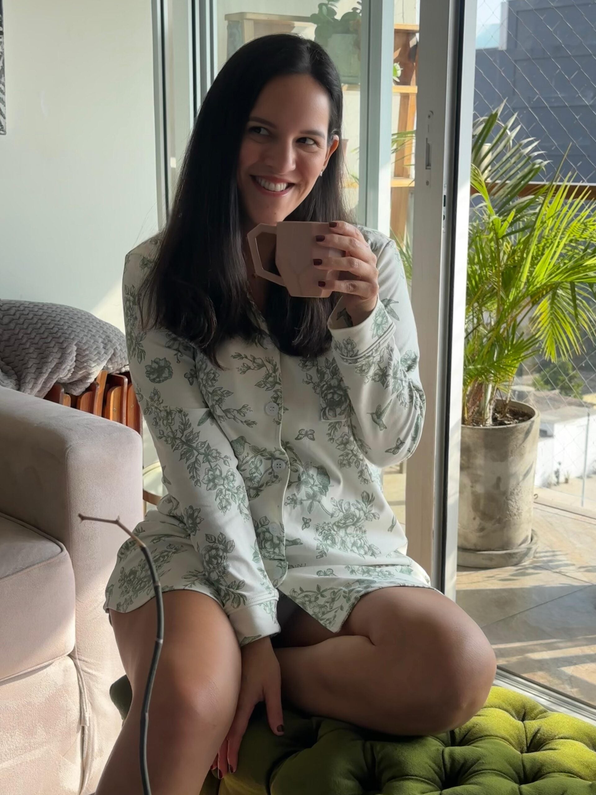 Pima Olive Groove Dress
