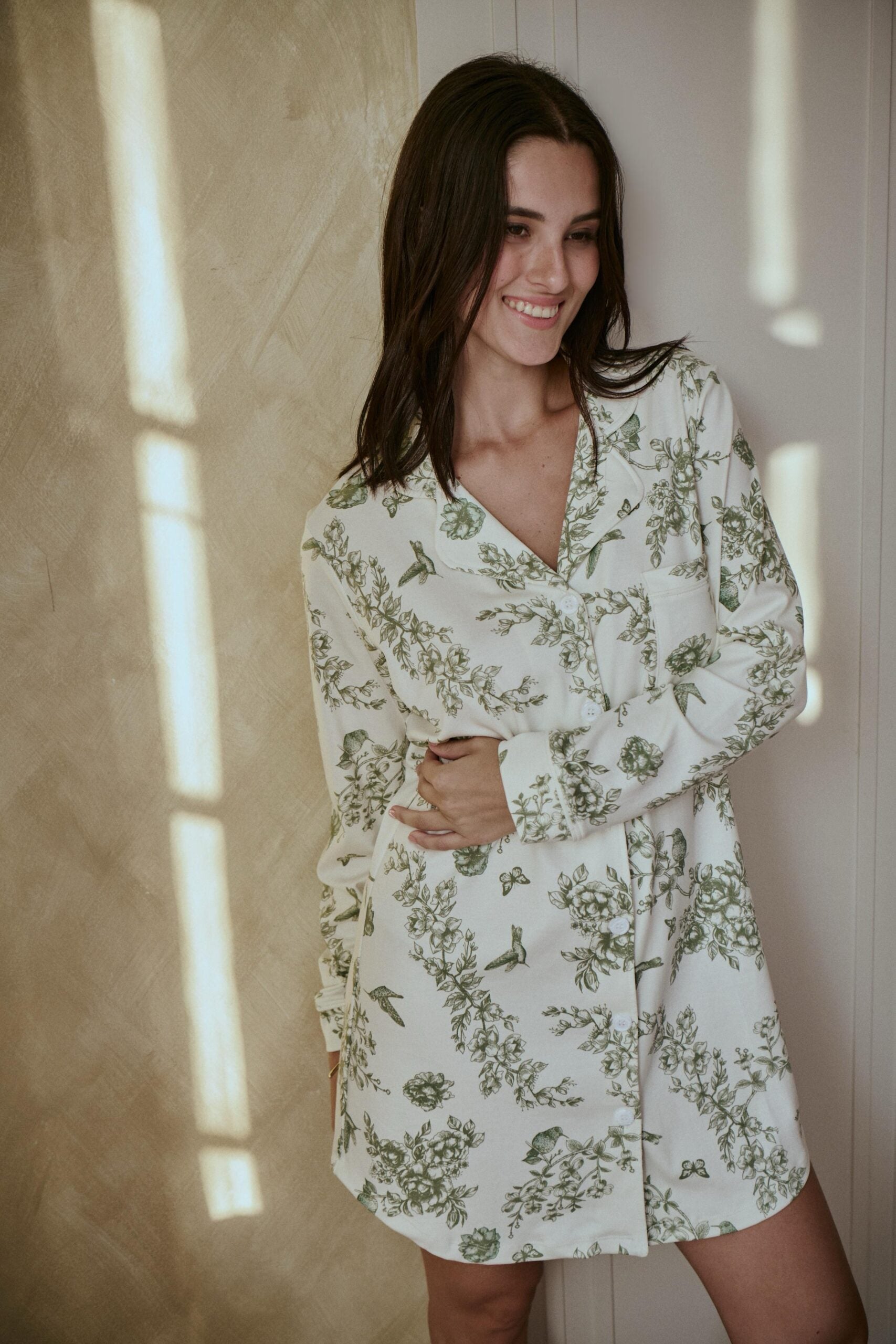 Pima Olive Groove Dress