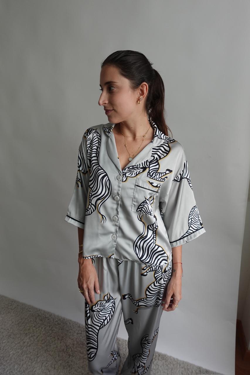 Sage Stripes - Silk Collection