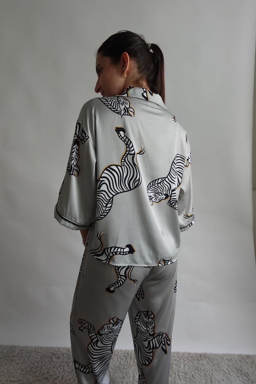Sage Stripes - Silk Collection