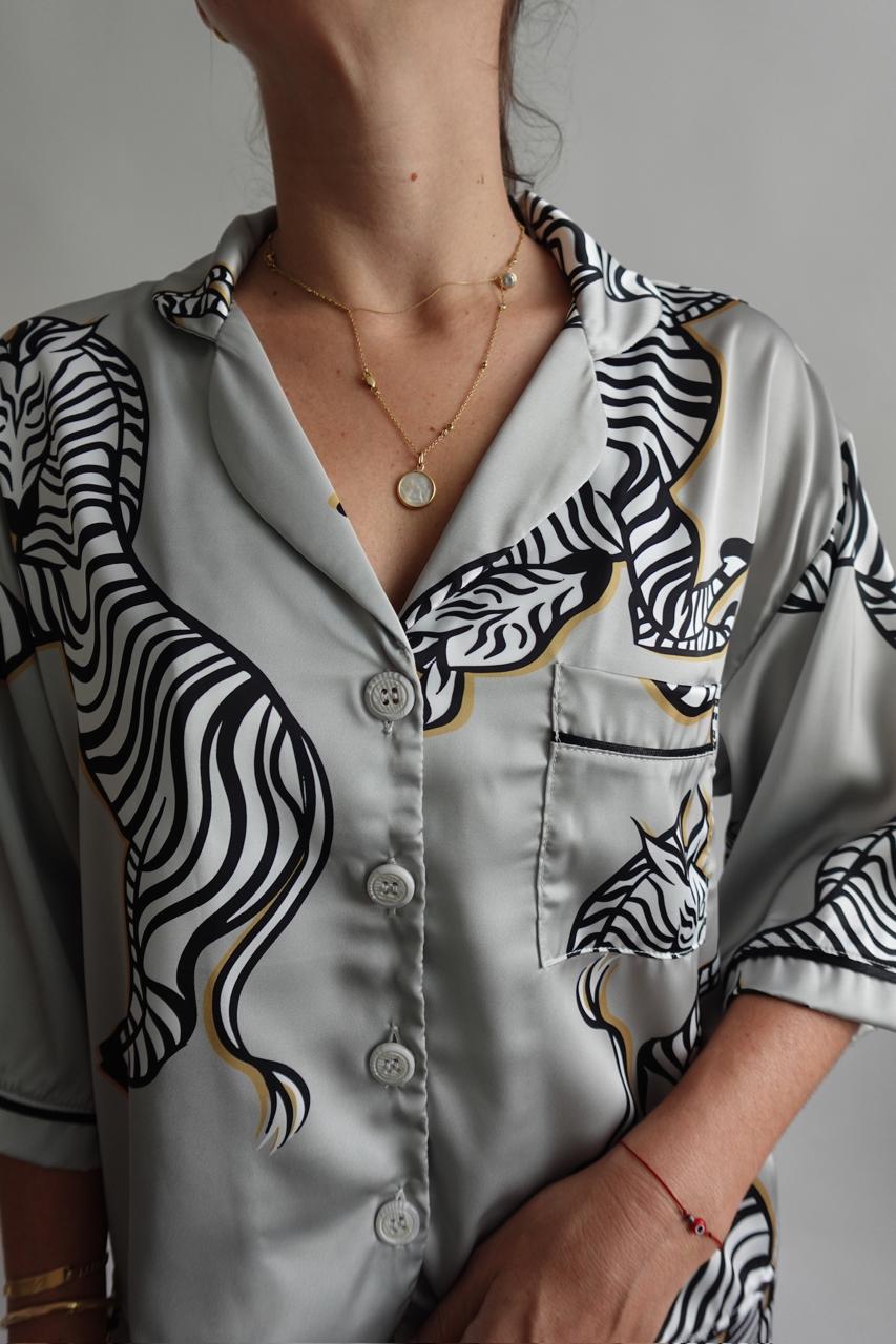 Sage Stripes - Silk Collection