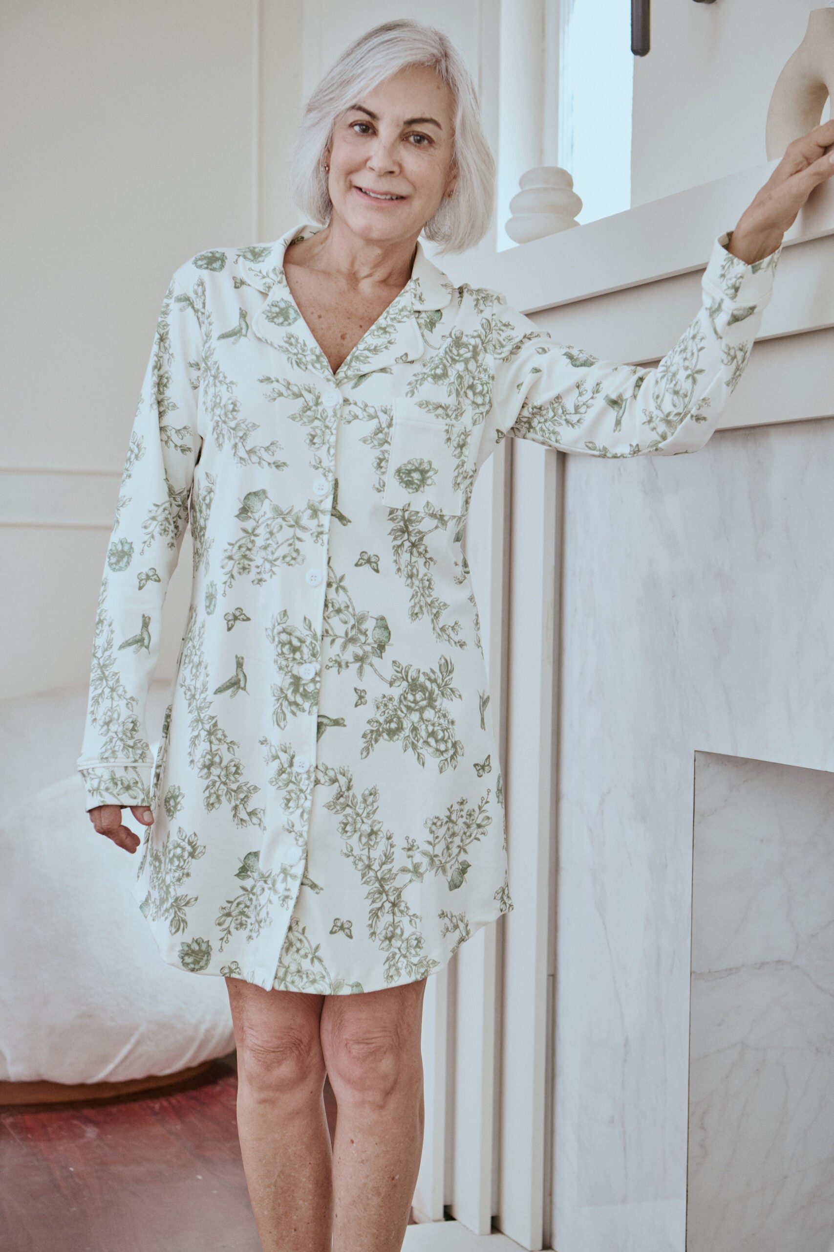 Pima Olive Groove Dress