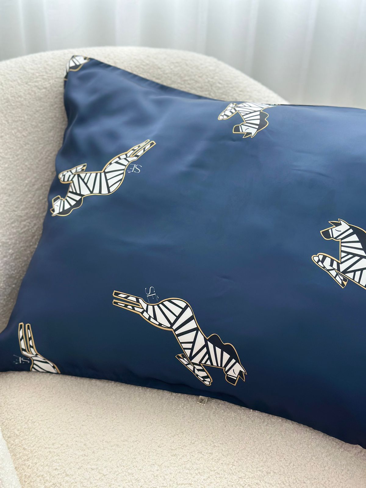 Funda de Almohada Timeless Blue Silk
