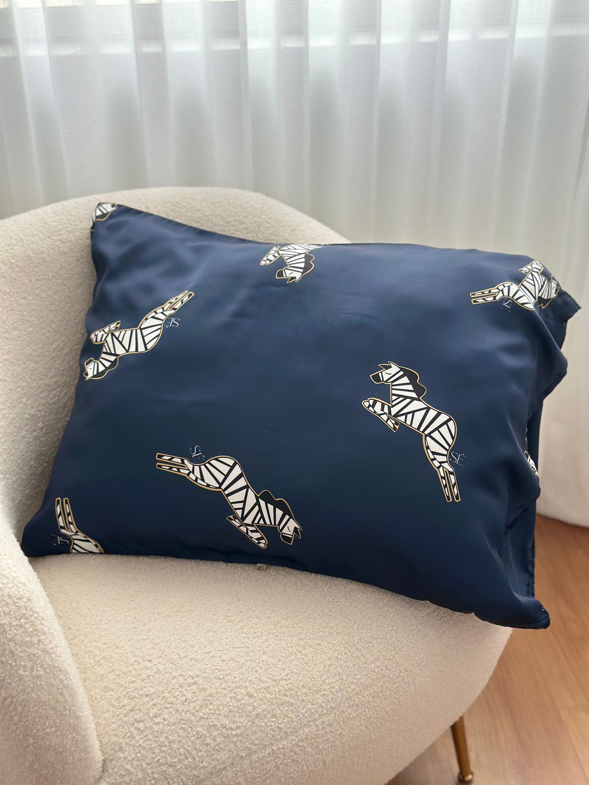 Funda de Almohada Timeless Blue Silk