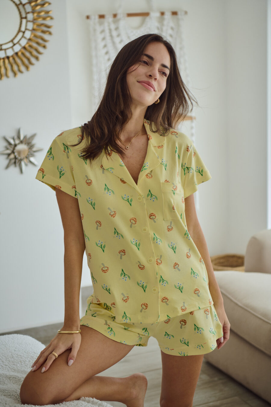 Misted Mushroom PJ Set