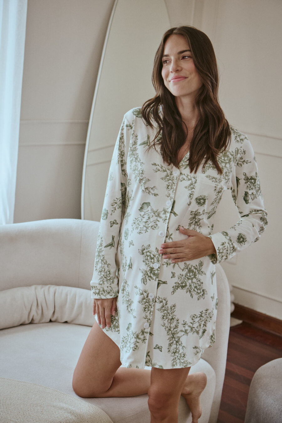 Pima Olive Groove Dress - FOR MOM - Imagen 3