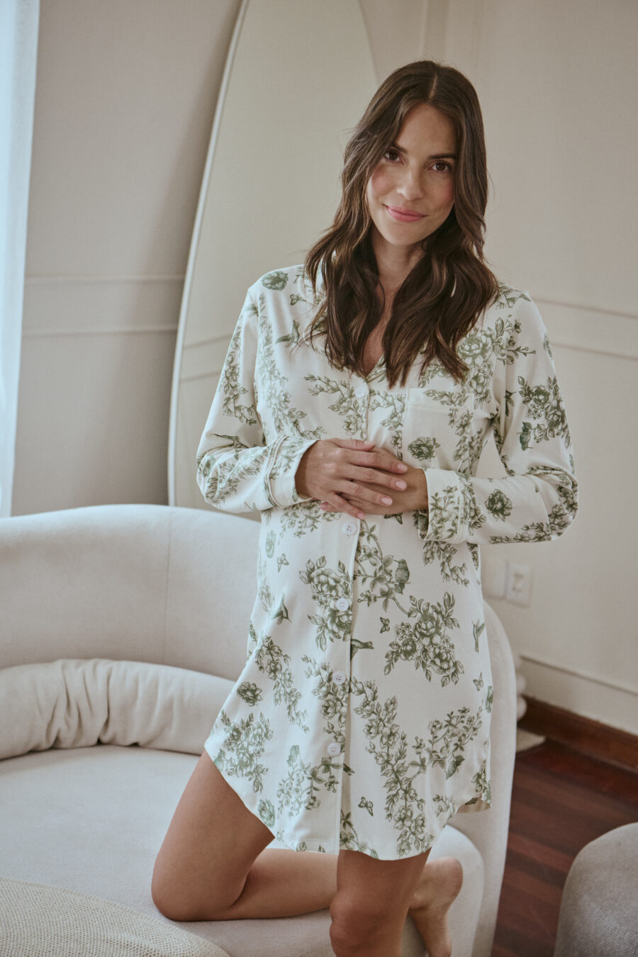 Pima Olive Groove Dress - FOR MOM - Imagen 4