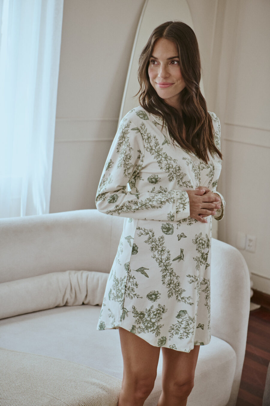 Pima Olive Groove Dress - FOR MOM