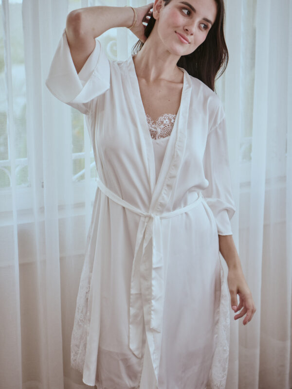 Bridal Silk Robe Short (Bata)