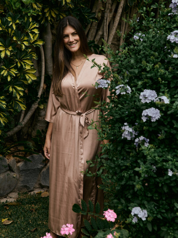 Mocca Silky Robe
