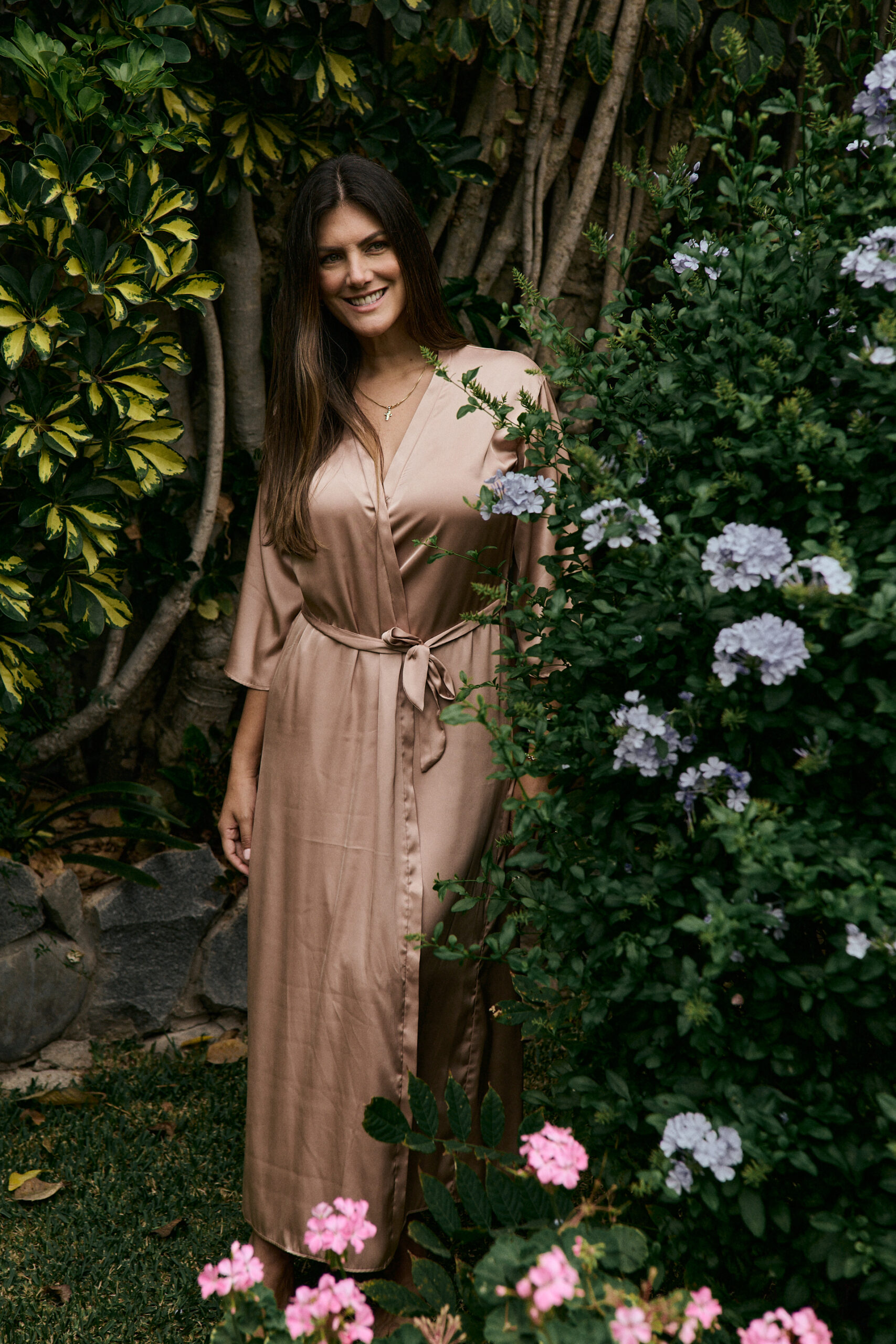 Mocca Silky Robe