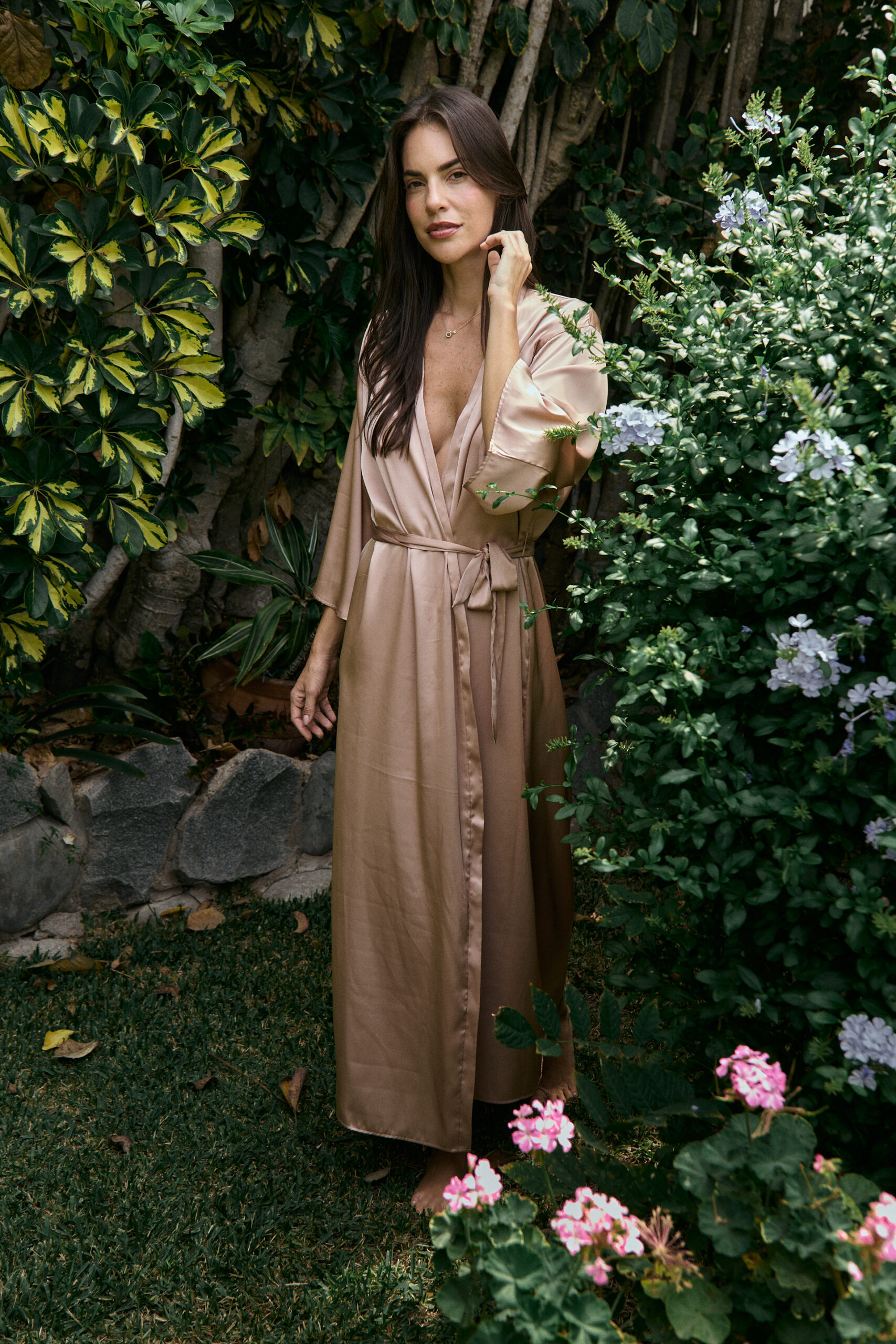 Mocca Silky Robe - Imagen 3